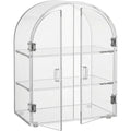 Manod Clear Acrylic Arch Cabinet with 2 Doors and 2 Shelves - Product view