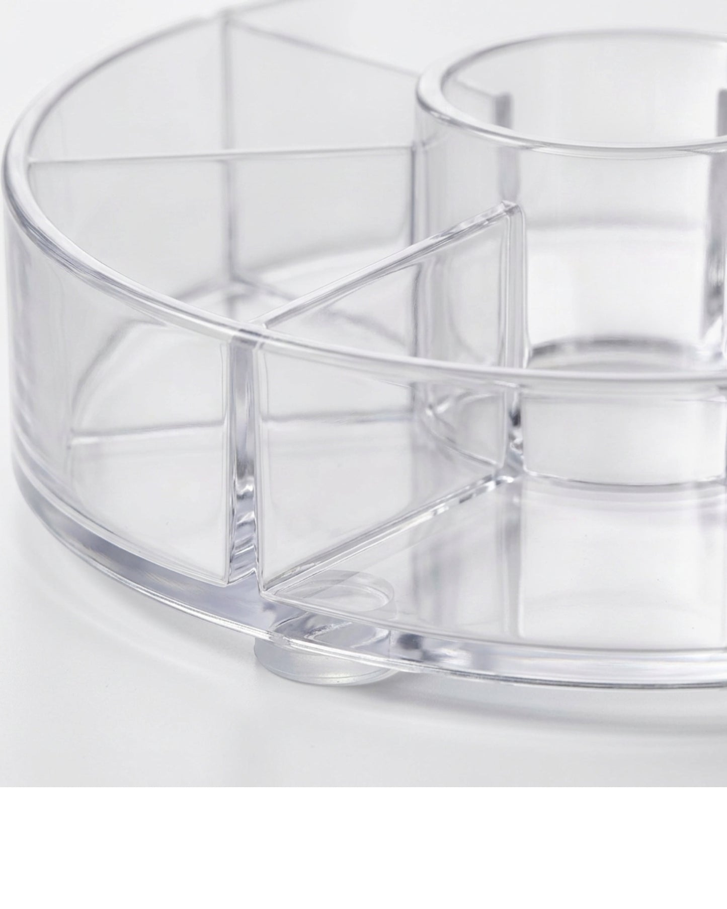 Manod Clear Acrylic Radial Cosmetic Organizer 12 Compartments - Detail view
