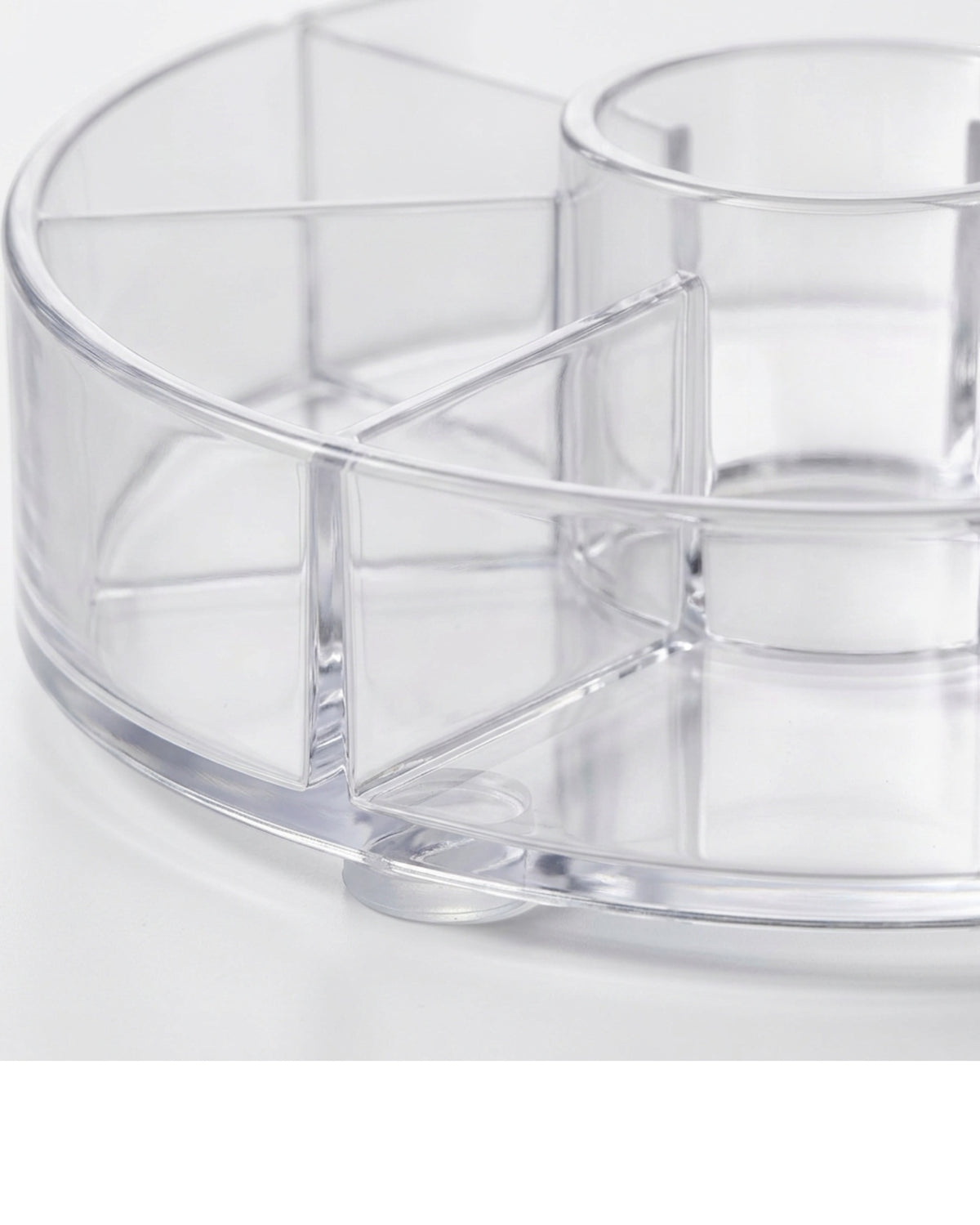 Manod Clear Acrylic Radial Cosmetic Organizer 12 Compartments - Detail view